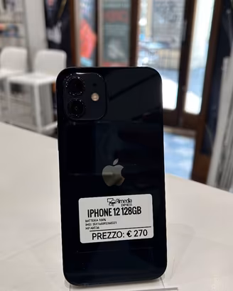 iPhone 12 128GB nero usato garanzia 