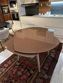 Tavolo KYOTO in vetro L. 120(180) -Stones-