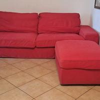 divano 2 posti grande più pouf