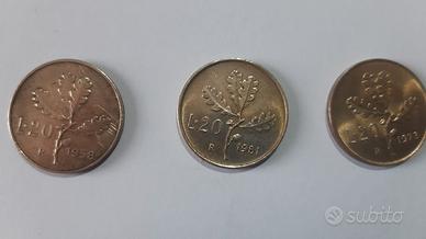 TRE MONETE  ITALIANE