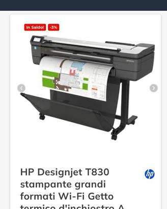 PLOTTER SCANNER  HP T830 STAMPANTE GRANDI FORMATI