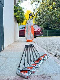 Set ferri Cobra AMP 5-SW + sacca da cart Cobra