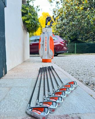 Set ferri Cobra AMP 5-SW + sacca da cart Cobra