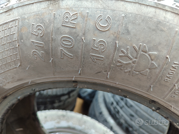 215/70/15C quattro stagioni kleber e Michelin