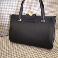 Borsa i Santi blu in vera pelle