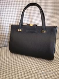 Borsa i Santi blu in vera pelle