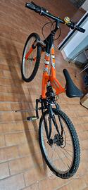 Bicicletta 24 mtb biammortizzata shimano