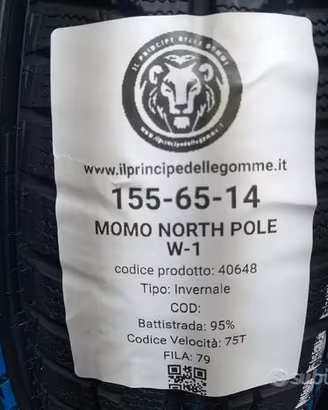 2 gomme 155 65 14 momo a40648