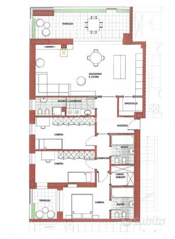 CASA CLIMA A+ in centro: 3 CAMERE + 3 BAGNI