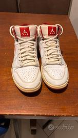 Nike Air Jordan 1 Mid White Gym Red