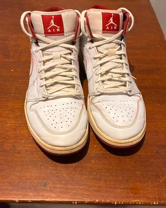 Nike Air Jordan 1 Mid White Gym Red