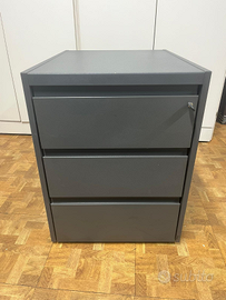 Cassettiera metallica 3 cassetti - uso ufficio / o