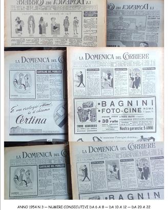 DOMENICA DEL CORRIERE 1954