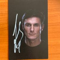 Autografo di Javier Zanetti