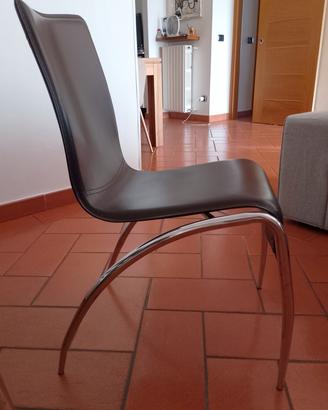 Set 6 Sedie struttura cromata