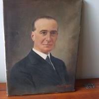 ritratto olio su tela Guido Gajetti