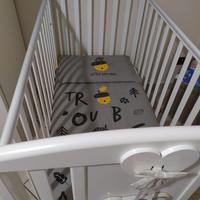 culla italbaby peluche bianco tortora