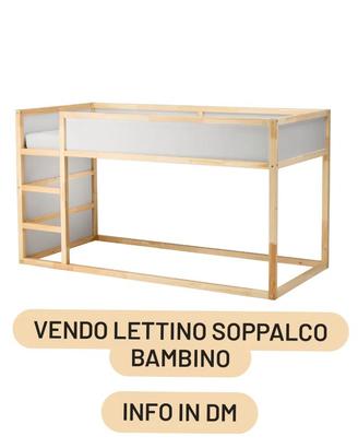 Lettino soppalco bambini