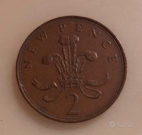 2 pence Regno Unito 1971