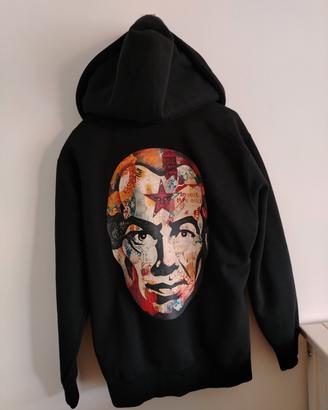 Felpa con cappuccio Obey nera