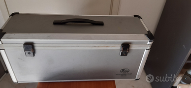 Valigetta sommelier con calici vintage anni 70