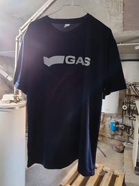 t-shirt Blue navy con la stampa GAS taglia XL