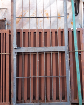 Porta Inferriata in ferro con serratura 230x96