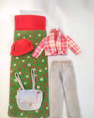 BARBIE MATTEL #7702 GETS UP N GO - CAMPEGGIO 1970