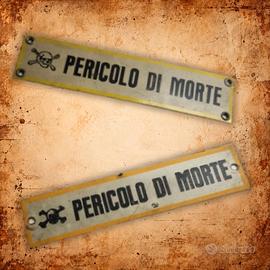 2 Targhe Vintage – Segnaletica Industriale