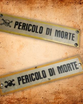 2 Targhe Vintage – Segnaletica Industriale