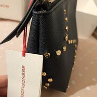 Borbonese Trousse Necessaire nera con borchie