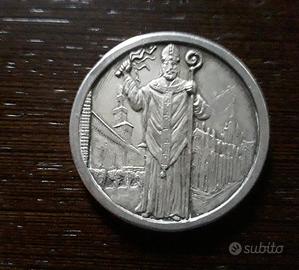 Medaglia argento commemorativa Sant'Ambrogio 