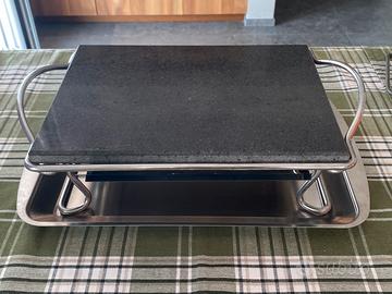 Pietra ollare 34×25 con resistenza elettrica NUOVA