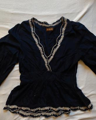 Camicia cotone blu