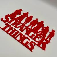 Wall art Stranger Things – decorazione 3D rossa