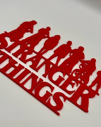 Wall art Stranger Things – decorazione 3D rossa