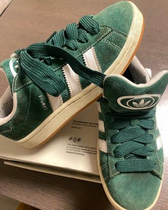 Adidas Campus 00s Verde Scuro Tg 39 1/3 - Original