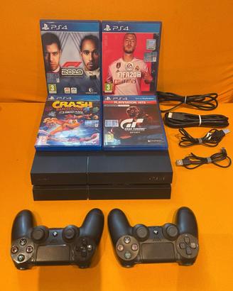 Sony PS4 - 500 GB “Fat” + 2 Controller + 4 Giochi