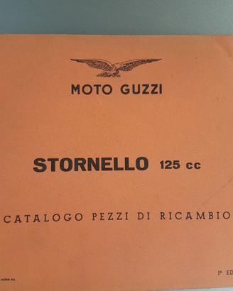 Catalogo ricambi moto guzi stornello 125 1960