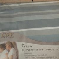 parure lenzuola matrimoniale nuovo