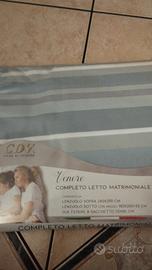 parure lenzuola matrimoniale nuovo