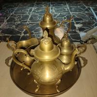 Servizio the Marocchino in ottone nuovo
