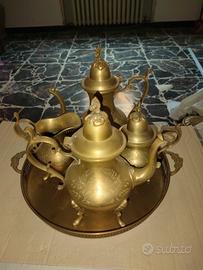 Servizio the Marocchino in ottone nuovo