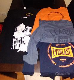 magliette e pantaloni tuta 10 12 anni