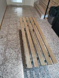 Panca porta-scarpe in legno