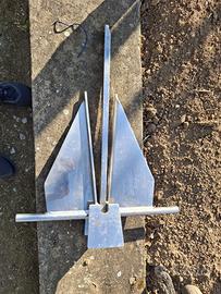 Ancora danforth in acciaio 15kg