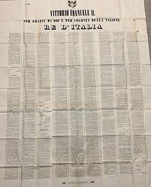 Collezionismo Ferroviario: manifesto decreto 1863