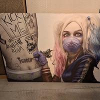 quadro pop art Harley Quinn 