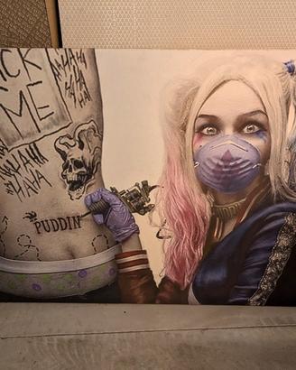 quadro pop art Harley Quinn 
