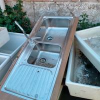 Doppio lavabo alluminio